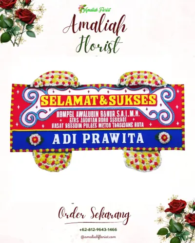 Karangan Bunga Ucapan Selamat di Poboya