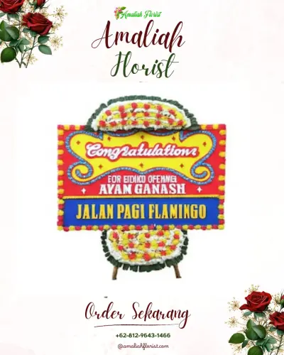 Bunga Papan Congratulation di Poboya